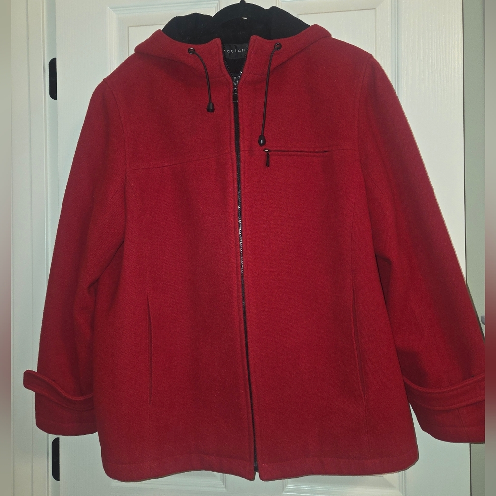 Braetan Red Wool Blend Coat